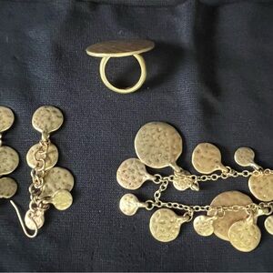 Gold-Toned Jewelry Set 3 Piece Set